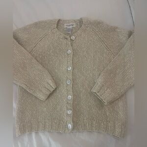 Vintage Talbots Chunky Knit Cardigan sweater. Size small